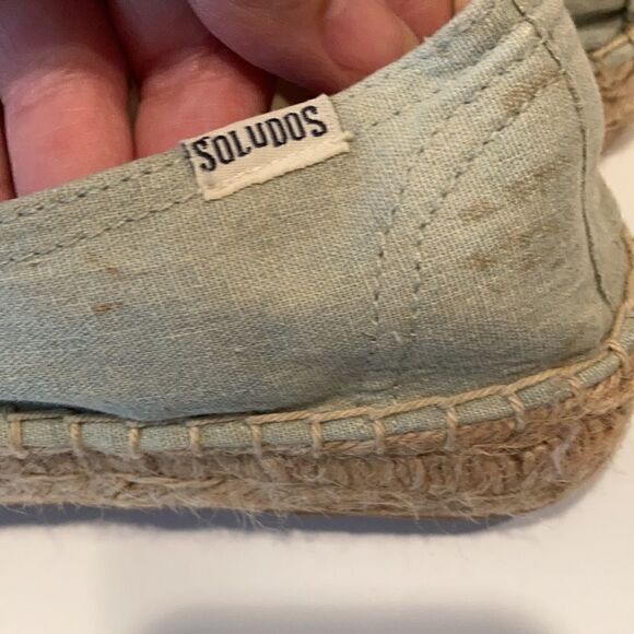 Soludos Blue Wine Orange Embroidered Espadrilles 6.5 - Picture 9 of 10